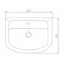 Умивальник для меблів KOLO PROXY 101960UA, 60 см