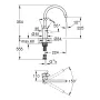 Змішувач для кухні з висувним виливом GROHE EUROSMART COSMOPOLITAN 32843DC2
