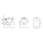 Унітаз підвісний IMPRESE VALTICE c06308703, Rimless