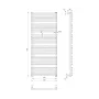 Рушникосушарка водяна MARIO Преміум Турин 1360х530/500 (1.2.1504.03.P)