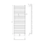 Рушникосушарка водяна MARIO Преміум Турин 1360х530/500 (1.2.1504.03.P)