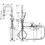 Змішувач для кухонної мийки HANSGROHE AQITTURA M91 76803800, нержавіюча сталь