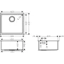 Мийка для кухні HANSGROHE S71 43426800, нержавіюча сталь