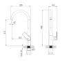 Змішувач для кухні IMPRESE LEDNICE f03407901BA