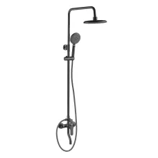 Душова система зі змішувачем для душу IMPRESE MODUS t030B08210SR, черный матовый