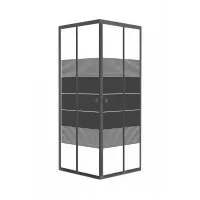 Душова кабіна RJ VELUM 90ВRZ082Linia 90x90, чорний