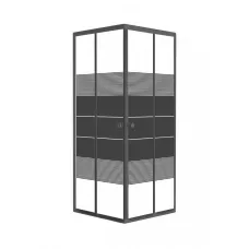 Душова кабіна RJ VELUM 90ВRZ082Linia 90x90, чорний