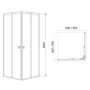 Душова кабіна RJ VELUM 90ВRZ082Linia 90x90, чорний