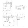 Умивальник GEBERIT SELNOVA SQUARE 60 см 500.300.01.7