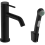 Змішувач для раковини з гігієнічним душем HANSGROHE TECTURIS S 73211670, чорний матовий