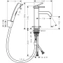 Змішувач для раковини з гігієнічним душем HANSGROHE TECTURIS S 73211670, чорний матовий