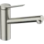 Змішувач для кухонної мийки HANSGROHE ZESIS M33 74802800, нержавіюча сталь