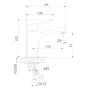 Змішувач для умивальника IMPRESE RUBIN f03509901CA