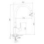 Змішувач для кухні IMPRESE RUBIN f03409901CC