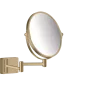 Дзеркало для гоління HANSGROHE ADDSTORIS 41791140, бронза сатин