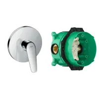 Змішувач прихованого монтажу 1 функція із прихованою частиною HANSGROHE NOVUS 71065000+01800180