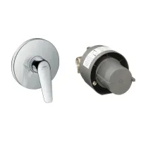 Змішувач прихованого монтажу 1 функція із прихованою частиною HANSGROHE NOVUS 71067000+13620180