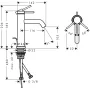 Змішувач для умивальника HANSGROHE TECTURIS 73310140, бронзовий