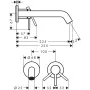 Змішувач для умивальника HANSGROHE LOGIS 73351000