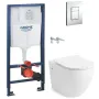 Набір інсталяційний з унітазом та клавішею VOLLE 13-06R-055+38772001, хром