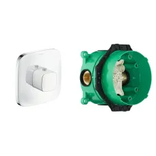 Термостат прихованого монтажу 2 функції із прихованою частиною HANSGROHE SHOWER SELECT DEL 15770400+01800180