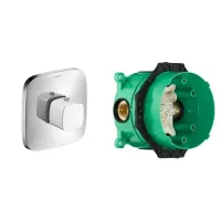 Термостат прихованого монтажу 2 функції із прихованою частиною HANSGROHE PURAVIDA 15772400+01800180, білий матовий