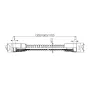 Шланг для душа 1700 мм IMPRESE LSR f03600101SF