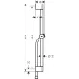 Штанга для душу зі шлангом для душу HANSGROHE UNICA 24400000
