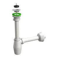 Сифон для умивальника, 1 1/4", пластик, слив 215xD32 IMPRESE d12601411S