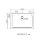 Піддон душовий прямокутний VOLLE COMPUESTO 120x80 4487.13128007