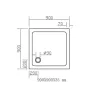 Піддон душовий квадратний VOLLE COMPUESTO 90x90 4487.12909007