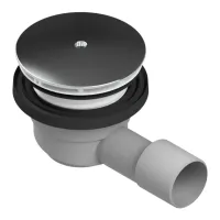 Сифон для душового піддону D90, злив D40/50 IMPRESE d12500211P, хром