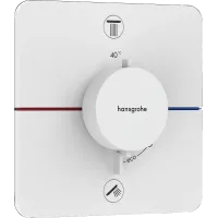 Змішувач прихованого монтажу за термостатом HANSGROHE SHOWER SELECT COMFORT Q 15583700, білий матовий
