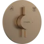 Змішувач для душу прихованого монтажу HANSGROHE DUOTURN S 75418140, бронза сатин