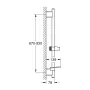 Душова штанга з поличкою 90 см GROHE RAINSHOWER 22125KF0, чорний матовий