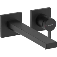 Змішувач для раковини прихованого монтажу HANSGROHE TECTURIS E 73051670, чорний матовий