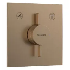 Змішувач для душу прихованого монтажу HANSGROHE DUOTURN E 75417140, бронза