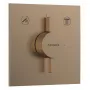 Змішувач для душу прихованого монтажу HANSGROHE DUOTURN E 75417140, бронза