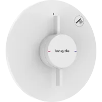 Змішувач для душу прихованого монтажу HANSGROHE DUOTURN S 75618700, білий матовий