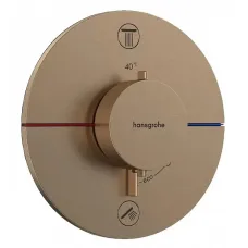 Змішувач прихованого монтажу за термостатом HANSGROHE SHOWER SELECT COMFORT S 15554140, бронза сатин