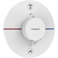 Змішувач прихованого монтажу за термостатом HANSGROHE SHOWER SELECT COMFORT S 15554700, білий матовий