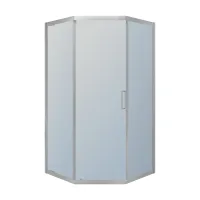 Душова кабіня п'ятикутна 90x90 IMPRESE SKALA s09806059GR, хром сатин
