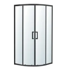 Душевая кабина угловая 90x90 IMPRESE VALTICE i51585, черный матовый