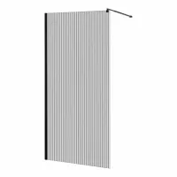 Душова стінка WALK-IN 100 см IMPRESE s09110004MV, черный матовый