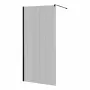 Душова стінка WALK-IN 100 см IMPRESE s09110004MV, черный матовый