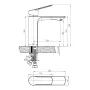 Змішувач для умивальника IMPRESE LESNA f03503901LB, хром
