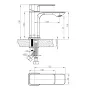 Змішувач для умивальника IMPRESE SLANICE f03512401SA, хром