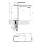 Змішувач для умивальника IMPRESE SLANICE f03512401SB, хром