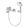 Змішувач для ванни з гарнітуром IMPRESE SLANICE f03212401SA, хром