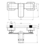 Змішувач для душу з гарнітуром IMPRESE SLANICE f03312401SA, хром